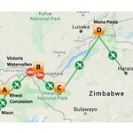 Comfortabel langs de lodges van Botswana, Zambia en Zimbabwe (14 dagen)