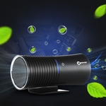 XJ-005 auto/huishoudelijke zonne-energie Smart Touch Control Air Purifier negatieve ionen Luchtreiniger (zwart)