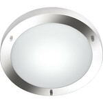 LED Plafondlamp - Badkamerlamp - Trion Murinay - Opbouw Rond - Waterdicht IP54 - E27 Fitting - 2-lichts - Roestkleur - Kunststof