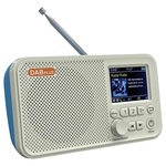 Draagbare DAB-radio & Bluetooth-luidspreker C10 (Geopende verpakking - Bevredigend) - Wit / Blauw
