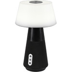 LED Tafellamp met Zonne-energie - Trion DeeJay - 4W - Bluetooth Luidspreker - Aanpasbare Kleur - Rond - Mat Wit - Kunststof