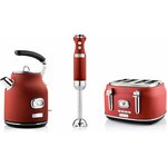 Westinghouse Retro Waterkoker Broodrooster 4 Sleuven Staafmixer - Rood