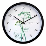 Buitenklok - Houten Plantenbak met klok - Buiten Gebruik - Wit - 40 x 19.5 x 13 cm