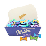 Milka Moments - mix in houten Milka kistje - 1000g