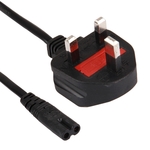 High Quality 2 Prong Style EU Notebook AC Power Cord Length: 1.5m