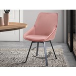 Design stoel SCANDINAVIA MEISTERSTU?CK bruin koord zwart metalen frame - 43699