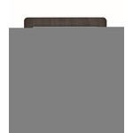 Perel wandklok met led-display 37,8 x 25,8 cm zwart