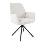 Design fauteuil MR. LOUNGER grijs chroom fluweel in hoogte verstelbaar draaibaar retro - 39511