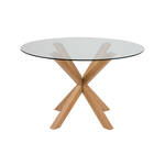 Livingfurn Ovale Eettafel Jesper Mangohout, 240 x 110cm - Bruin - Ovaal