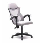 TRESKO Ergonomische bureaustoel BS202 draaistoel met verstelbare lendensteun bureaustoel met armleuning