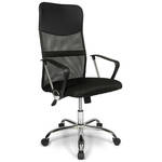 TRESKO Ergonomische bureaustoel BS203 draaistoel met verstelbare lendensteun bureaustoel met armleuning
