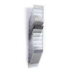 Durable Flexiplus folderhouder - 74,5 x 24,7 x 10 cm - Transparant - 6 staande A4 vakken
