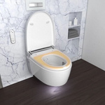 Geberit UP320 Toiletset Compleet | Inbouwreservoir | Salenzi Mirare Glans Wit | Met Drukplaat | Set75