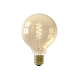 Calex LED-lamp E27 4W - Kopspiegel Globelamp Zwart dimbaar