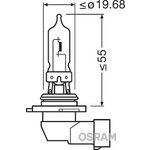 Gloeilamp, verstraler, Gloeilamp, koplamp OSRAM, Spanning (Volt)85V