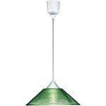 LED Hanglamp - Hangverlichting - Aigi Yuka - E27 Fitting - Rond - Mat Groen - Kunststof