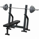 Gorilla Sports Universele Halterbank + 108 kg Halterset - Gietijzer