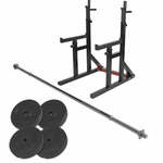 Gorilla Sports EZ Curlset - Halterset - Gripper Gietijzer - 35 kg