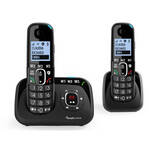 Amplicomms BigTel1582 Senioren draadloze duo huistelefoon voor de vaste lijn Extra handset Antwoordapparaat Luide