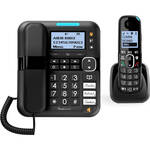 Amplicomms BT1582 draadloze duo huistelefoon voor de vaste lijn - 3 directe geheugen toetsen - handenvrij bellen