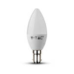 V-TAC VT-295D B15 Kaars LED Lampen - Samsung - IP20 - Wit - 5.5W - 470 Lumen - 3000K - 5 Jaar