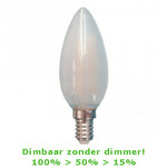 Avide LED Soft Filament Kaarslamp 3W, E14 Fitting 2700Kelvin 180 Lumen