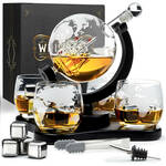 Whisiskey Whiskey Karaf - Klassiek - Whiskey Glazen - Luxe Whiskey Karaf Set - 0,8 L - Decanteer Set - Whisky Set - Incl