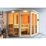 Karibu | Asta Sauna met Dakkraag | Kachel 9 kW Externe Bediening