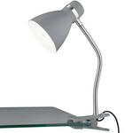 LED Klemlamp - Aigi Wony - E27 Fitting - Flexibele Arm - Rond - Glans Wit