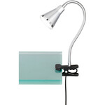 LED Klemlamp - Trion Lumpa - 5W - Warm Wit 3500K - Vergrootglas - Glans Wit - Kunststof