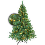 Wintervalley Trees - Kunstkerstboom Howard met LED verlichting - 180x105cm - Groen