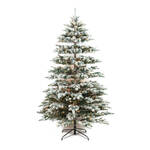 Wintervalley Trees - Kunstkerstboom Purden met LED verlichting - 210x135cm - Besneeuwd