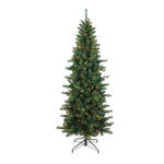 Europalms 83500298 Kunstkerstboom met verlichting Zilverspar Warmwit LED Groen Standaard