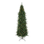 Europalms 83500299 Kunstkerstboom met verlichting Zilverspar Warmwit LED Groen Standaard
