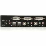 StarTech.com 2 Port Quad Monitor DisplayPort KVM Switch - 4K 60Hz UHD HDR - Desktop 4K DP 1.2 KVM me