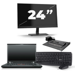 Lenovo ThinkPad T460 - Intel Core i5-6e Generatie - 14 inch - 8GB RAM - 240GB SSD - Windows 11 + 2x 24 inch Monitor