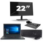 Lenovo ThinkPad X270 - Intel Core i7-7e Generatie - 12 inch - 8GB RAM - 240GB SSD - Windows 11 + 1x 22 inch Monitor