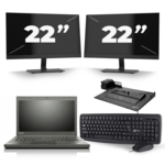 Lenovo ThinkPad L440 - Intel Core i5-4e Generatie - 14 inch - 8GB RAM - 240GB SSD - Windows 11 + 1x 23 inch Monitor