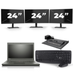 Lenovo ThinkPad T440 - Intel Core i5-4e Generatie - 14 inch - 8GB RAM - 240GB SSD - Windows 11 + 1x 22 inch Monitor