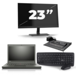 Lenovo ThinkPad T440 - Intel Core i5-4e Generatie - 14 inch - 8GB RAM - 240GB SSD - Windows 11 + 1x 23 inch Monitor