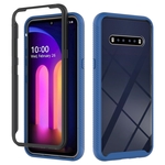 Voor LG V60 ThinQ Starry Sky Solid Color Series Schokbestendige PC + TPU Beschermhoes (Royal Blue)