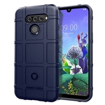 Shockproof Protector Cover Full Coverage Siliconen case voor LG Q60 (Blauw)