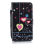 Kleurrijke hart patroon horizontale Flip lederen case voor LG V40 ThinQ met houder & kaartsleuven & portemonnee