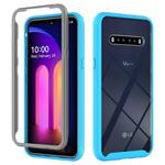 Voor LG V60 ThinQ Starry Sky Solid Color Series Schokbestendige PC + TPU Beschermhoes (Baby Blue)