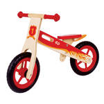 Van Dijk Toys berken houten loopfiets vanaf 1 jaar - Rood (Kinderopvang kwaliteit)