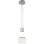 LED Hanglamp - Trion Agiany - 28W - Warm Wit 3000K - 4-lichts - Dimbaar - Rechthoek - Mat Nikkel - Aluminium