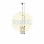 Hanglamp 'Noela' hanglamp nikkel mat grijze textiel E27 fitting