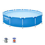Intex opzetzwembad met pomp 28274GN 450 x 220 cm blauw