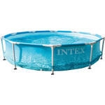 Intex opzetzwembad Prism Frame 400 x 200 x 122 pvc grijs