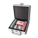 Pokerset met 500 Laserchips Aluminium Pokerkoffer Pokerchips Complete Set Pokerkoffer met Doek 2 Pokerdecks